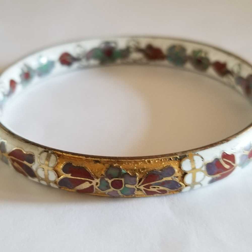 cloisonne bangle bracelets - image 4