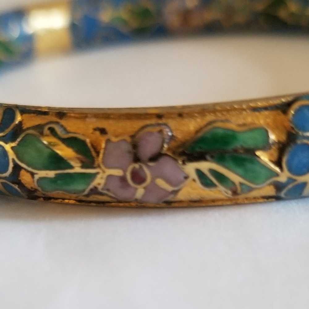 cloisonne bangle bracelets - image 5