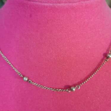 Vintage sterling choker Necklace - image 1