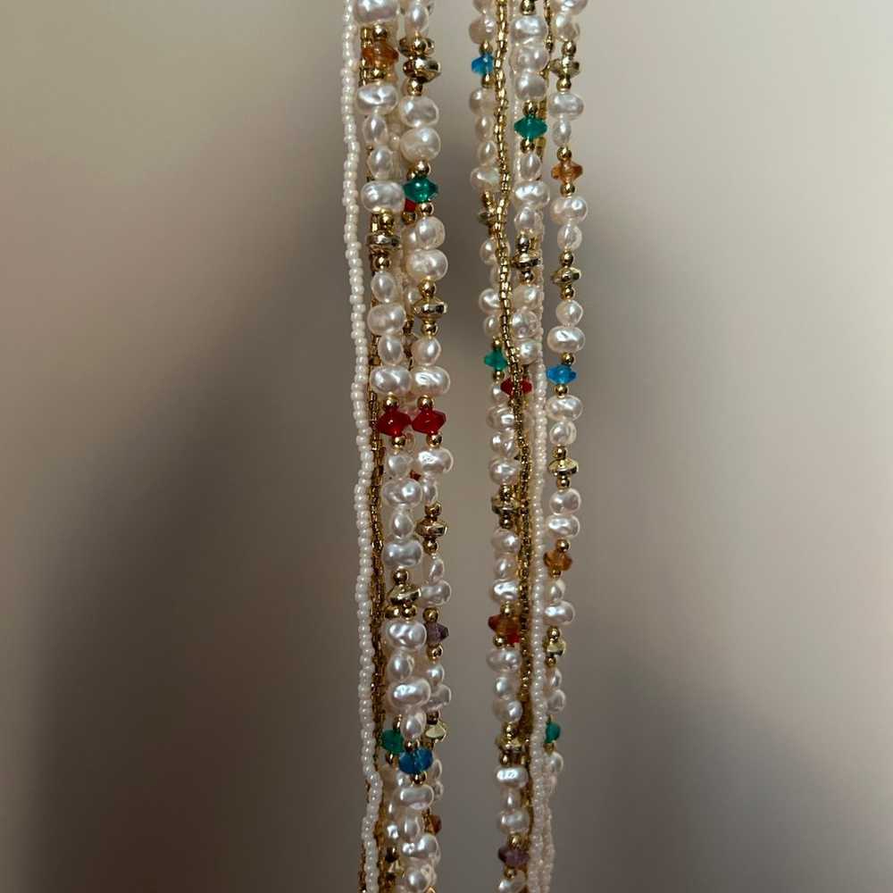 Vintage Multi Strand Fresh Water Pearl Beaded Sta… - image 3