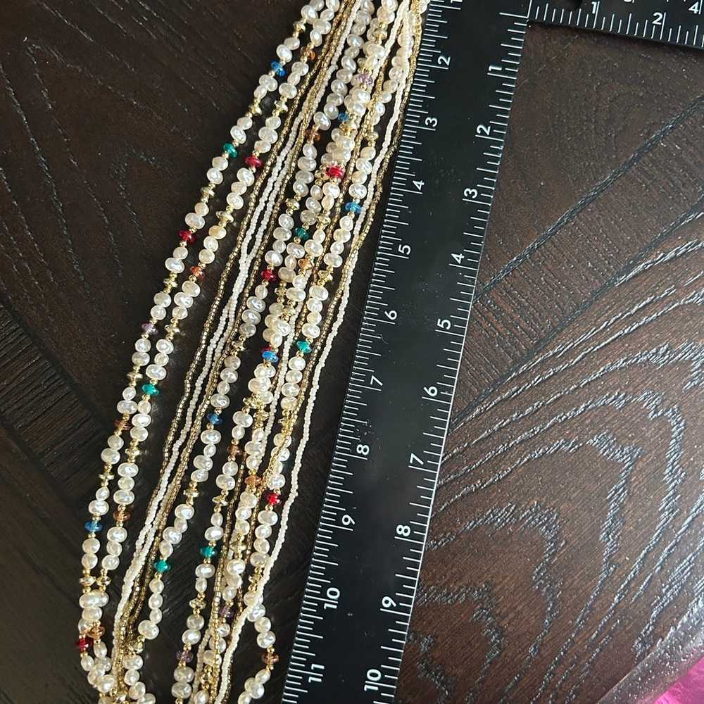 Vintage Multi Strand Fresh Water Pearl Beaded Sta… - image 7