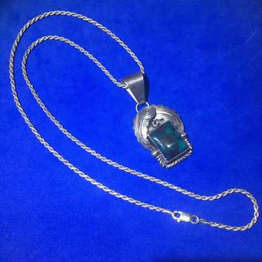 Vintage Sterling Silver Necklace - image 1