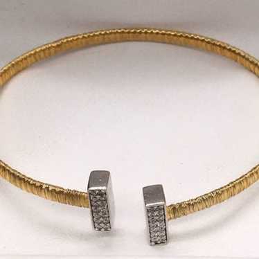 Vintage gold over sterling bracelet