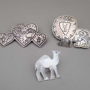 Sterling pins - set of three