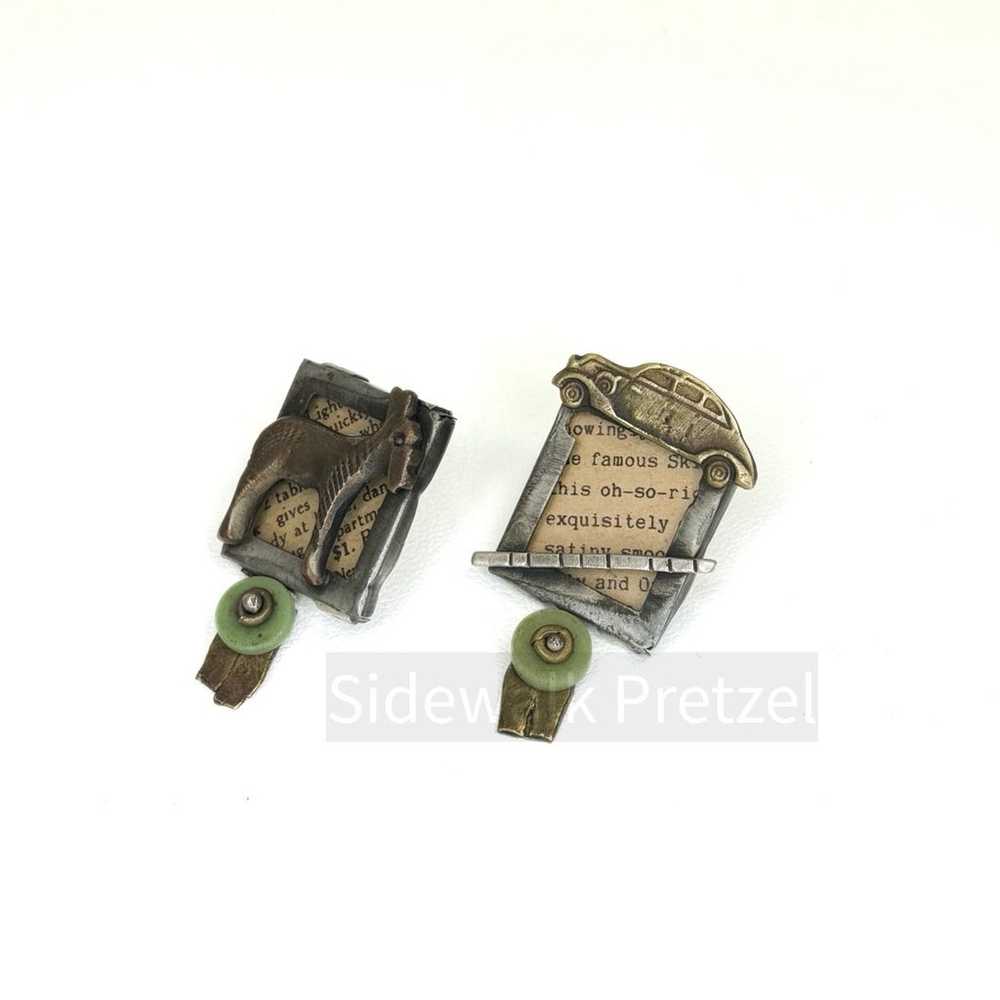 Mixed Media Collage Earrings - image 4