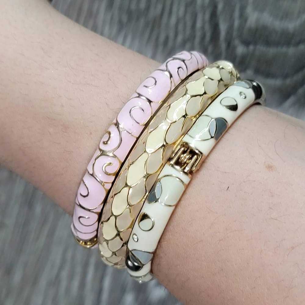 Vintage Gold Bangle Bracelets - image 12