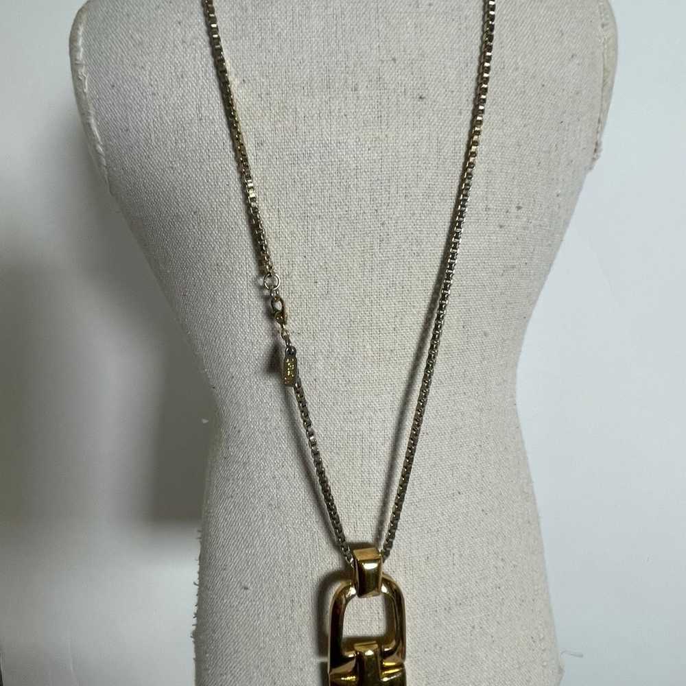 Vintage Monet Gold And Silver Tone Necklace  26 I… - image 3