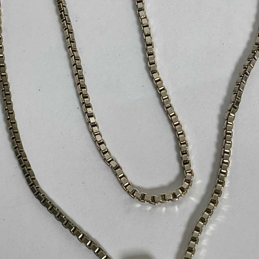 Vintage Monet Gold And Silver Tone Necklace  26 I… - image 9