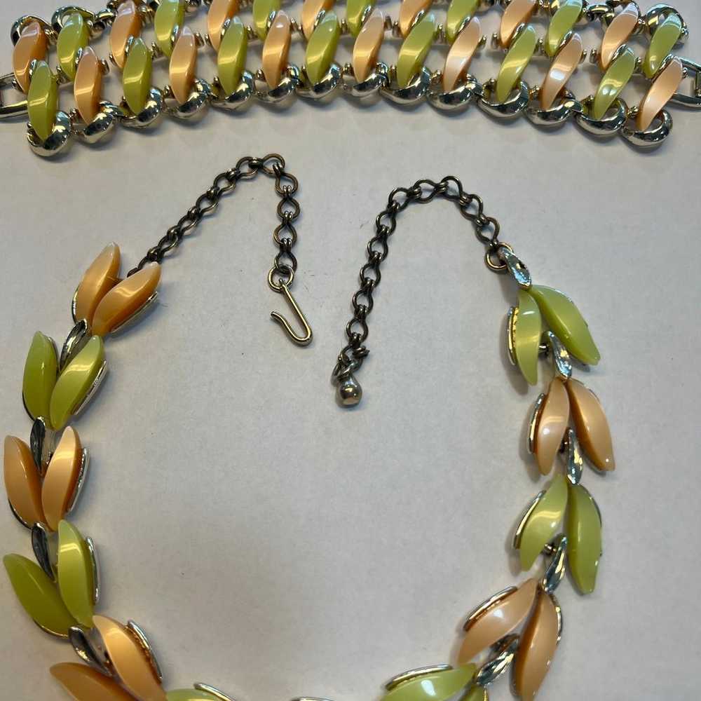 Vintage Claudette Thermoset Necklace & Bracelet S… - image 2