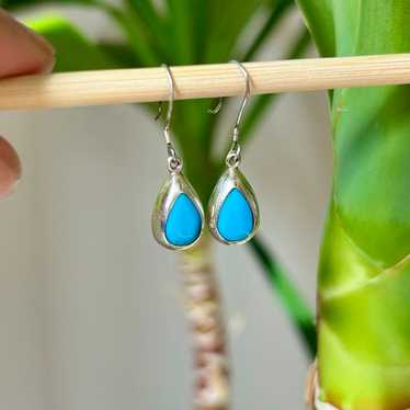 925 sterling silver teardrop earrings - image 1