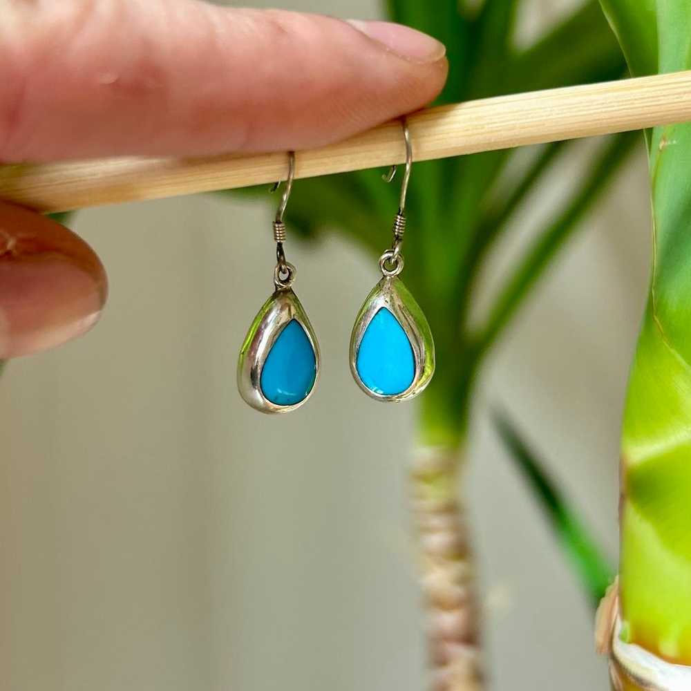 925 sterling silver teardrop earrings - image 3