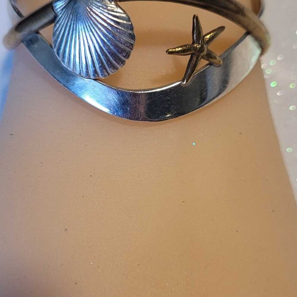 Vintage Courtney Petersen Sterling Silver cuff - image 3