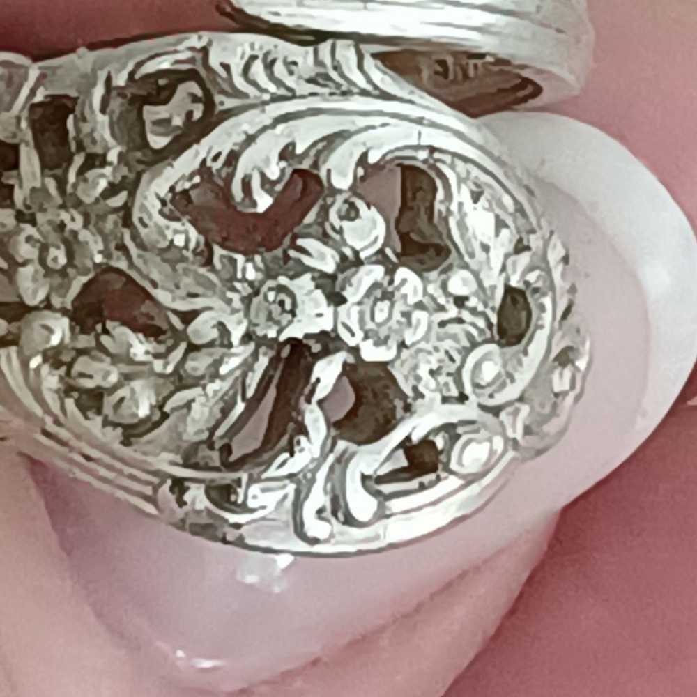 REED& BARTON STERLING SPOON RING-SZ5 - image 5