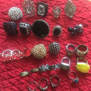 vintage costume-ring jewelry Lot-26 piece