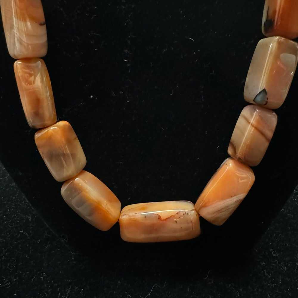 Estate Carnelian Agate Necklace - image 8