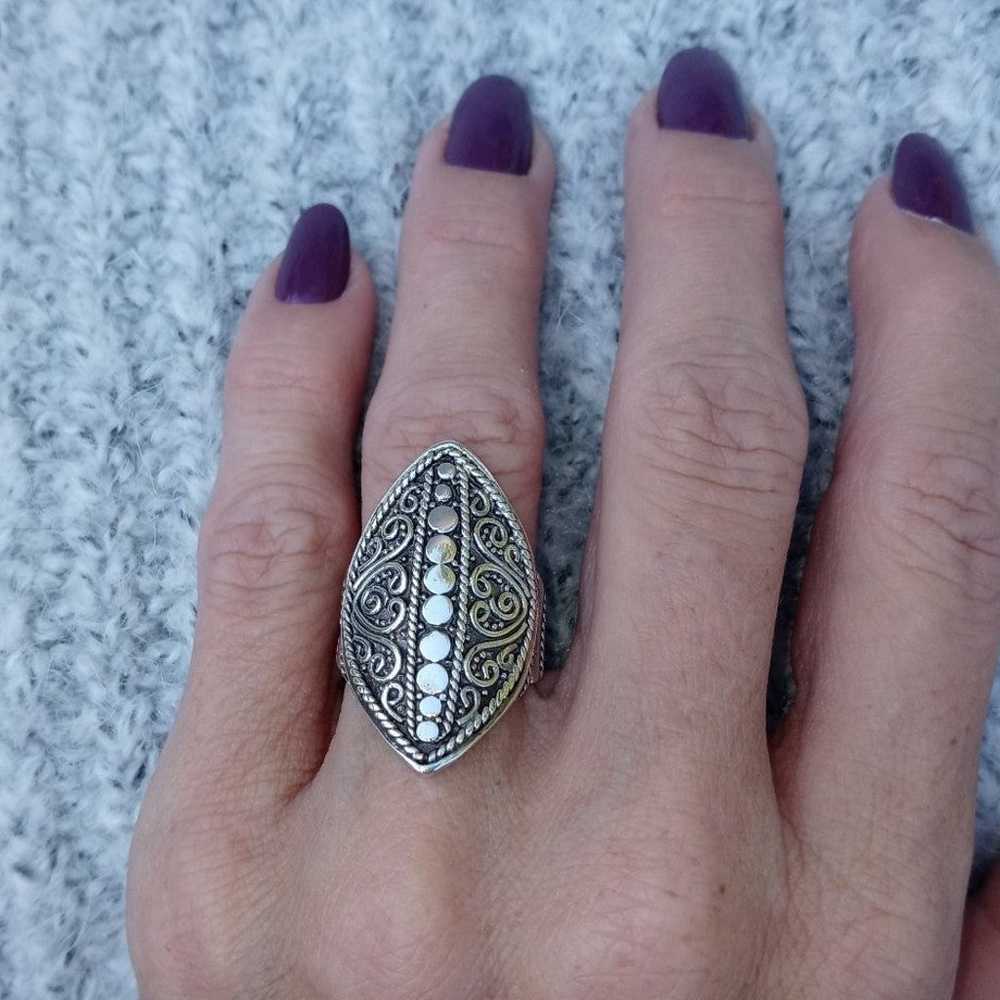 Artisan Crafted in Bali Sterling Silver Ring - image 2