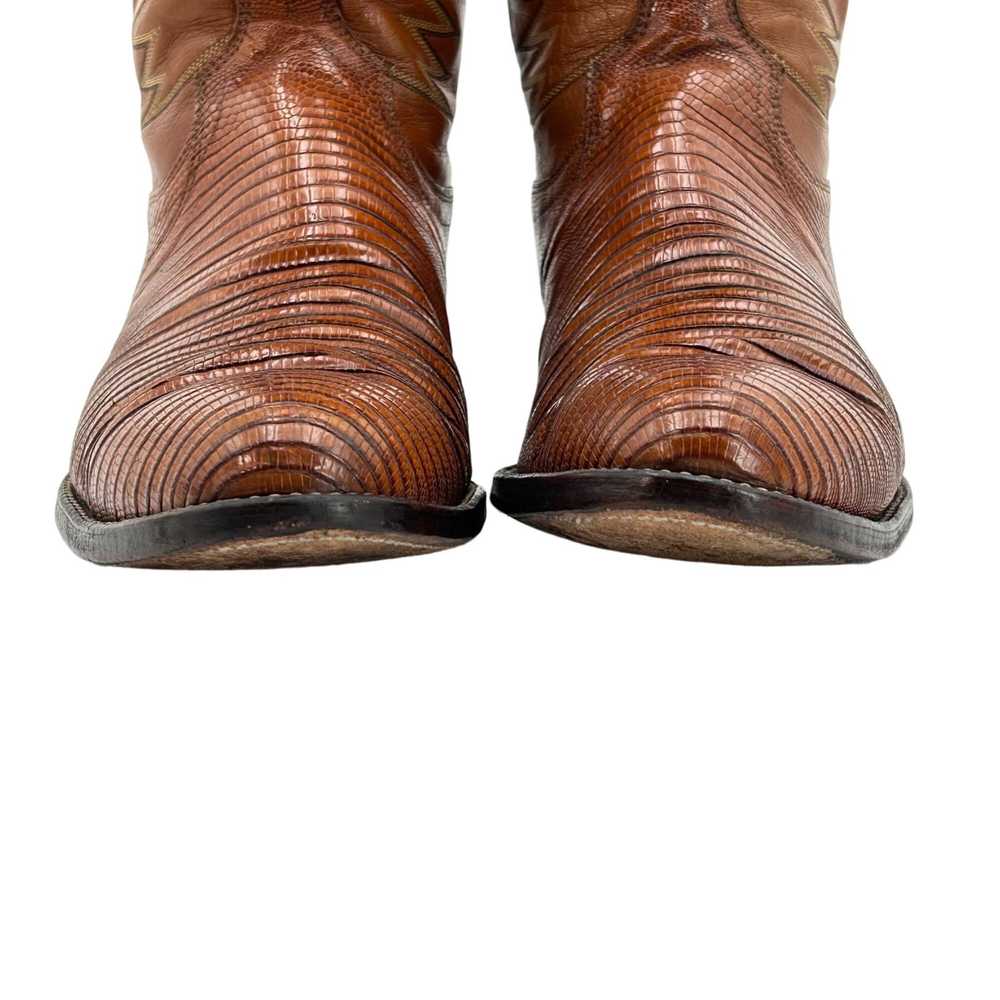 Dan Post Western Boot Vintage Dan Post Exotic Tej… - image 10