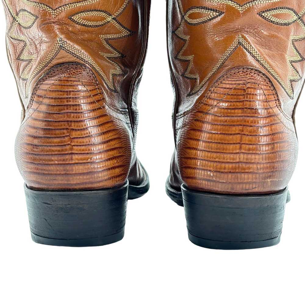 Dan Post Western Boot Vintage Dan Post Exotic Tej… - image 9