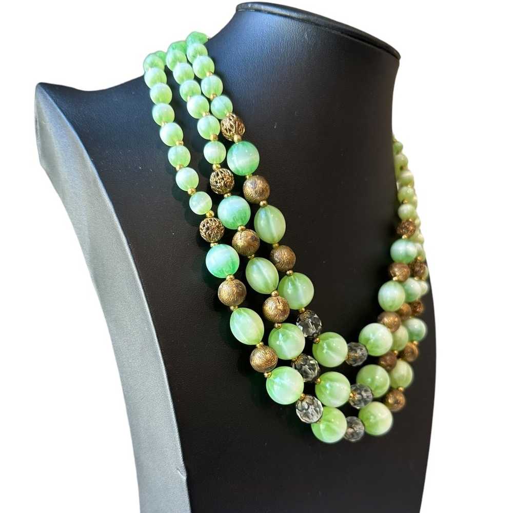 Lisner Multi Strand Beaded Vintage Necklace - image 2