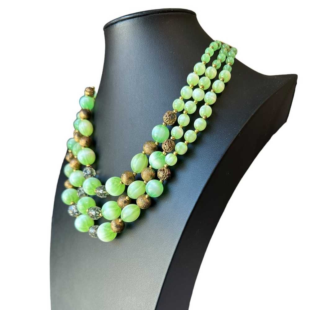 Lisner Multi Strand Beaded Vintage Necklace - image 3