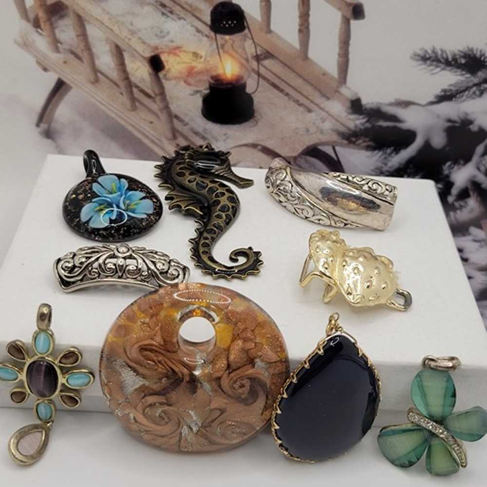 #1081, Bundle vintage pendant, 9 Items - image 6