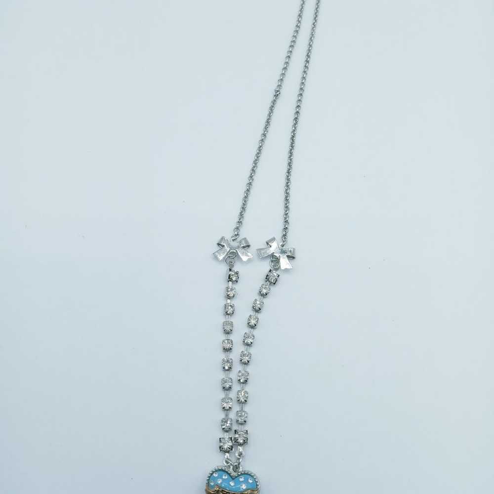 Vintage Betsy Johnson heart necklace - image 1