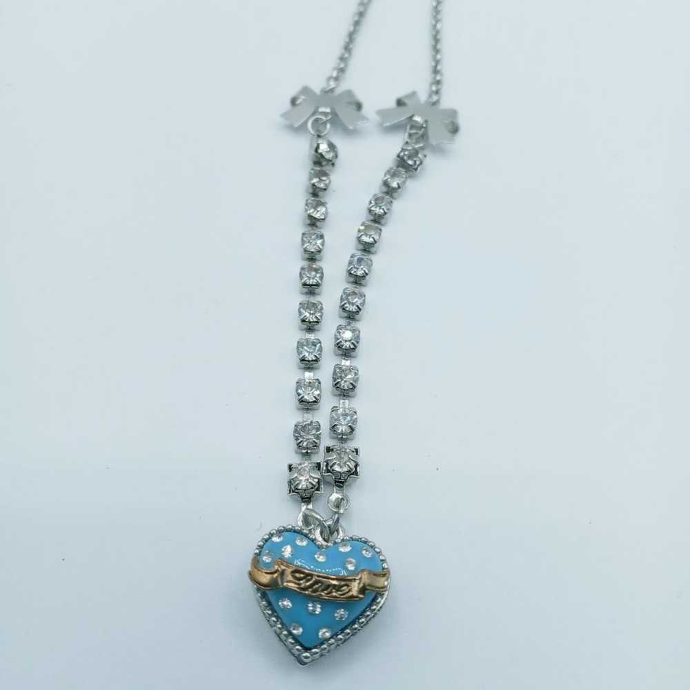 Vintage Betsy Johnson heart necklace - image 2