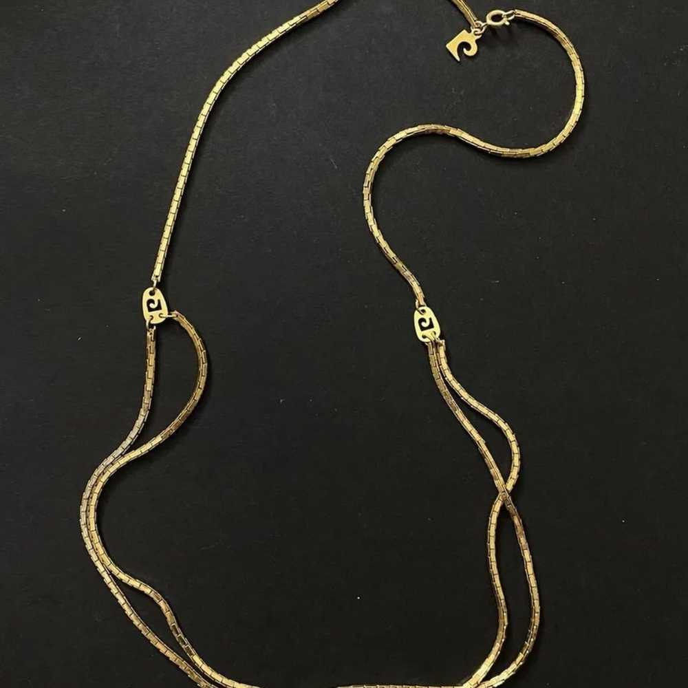 Vintage PIERRE   CARDIN  Gold Tone Chain Necklace - image 1