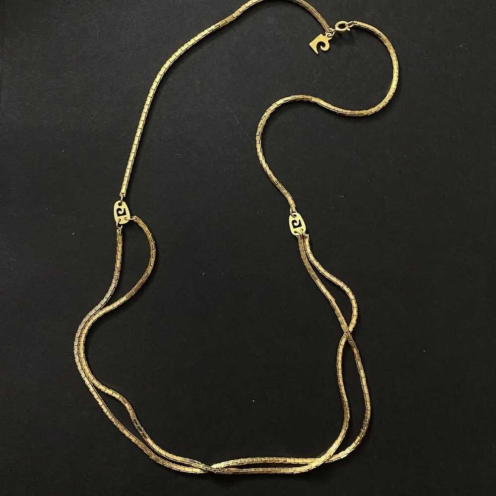 Vintage PIERRE   CARDIN  Gold Tone Chain Necklace - image 3