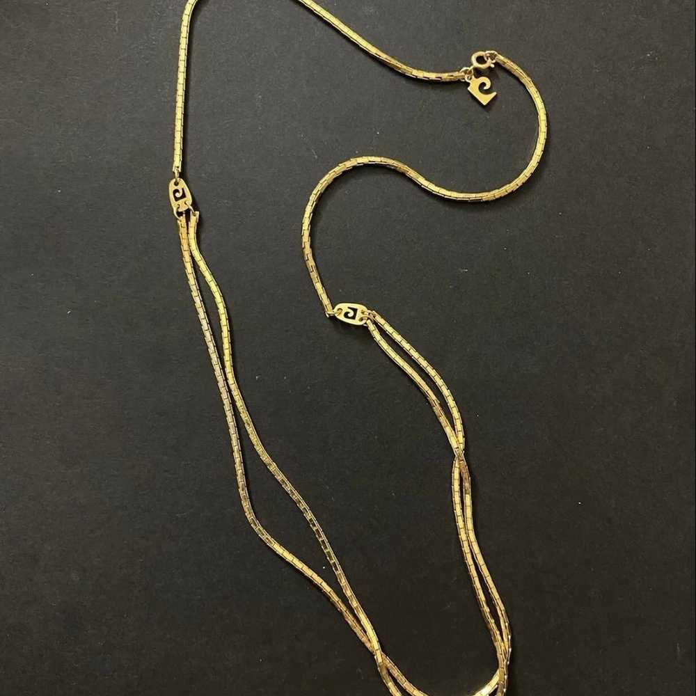 Vintage PIERRE   CARDIN  Gold Tone Chain Necklace - image 4