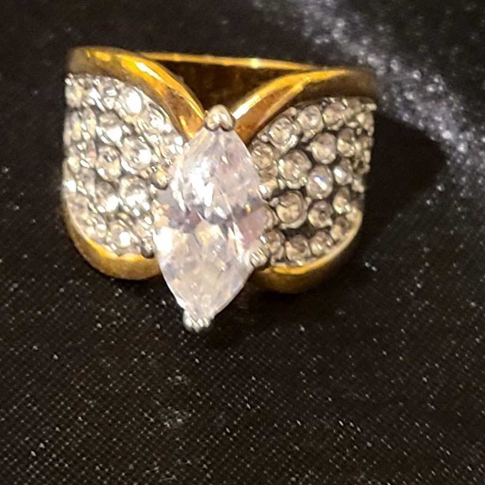 7.5 size, Gold plate vintage ring - image 10