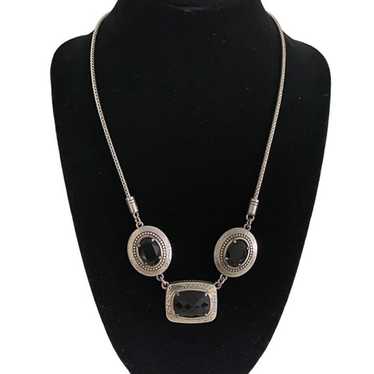 VTG BRIGHTON Black Onyx Necklace