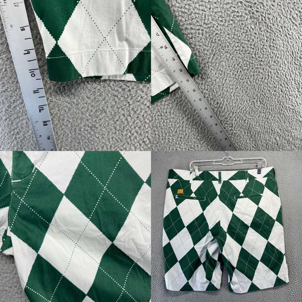 Vintage Loudmouth Golf Shorts Men's 38 Green Whit… - image 4