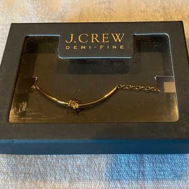 Vintage Bracelet J Crew Gold Knot Chain Bracelet - image 1