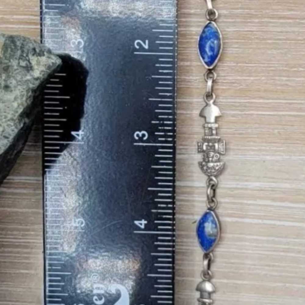 Vtg Peruvian Tume Tumi Inca Deity Sodalite Stone … - image 7