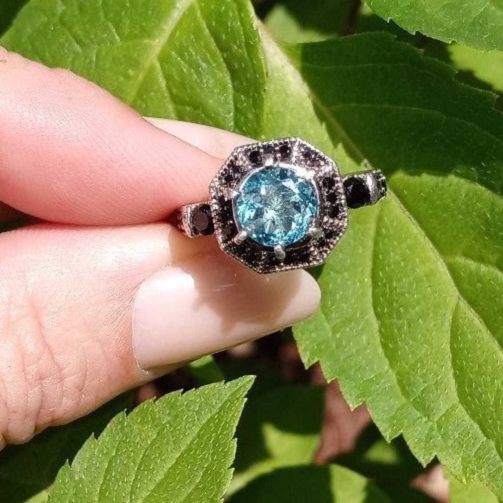 Apatite and Black Spinel Ring - image 12