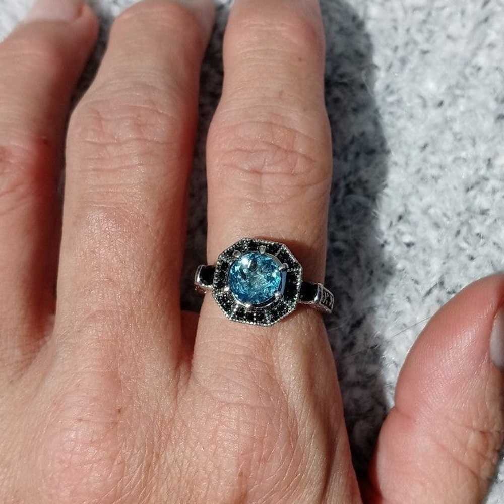 Apatite and Black Spinel Ring - image 4