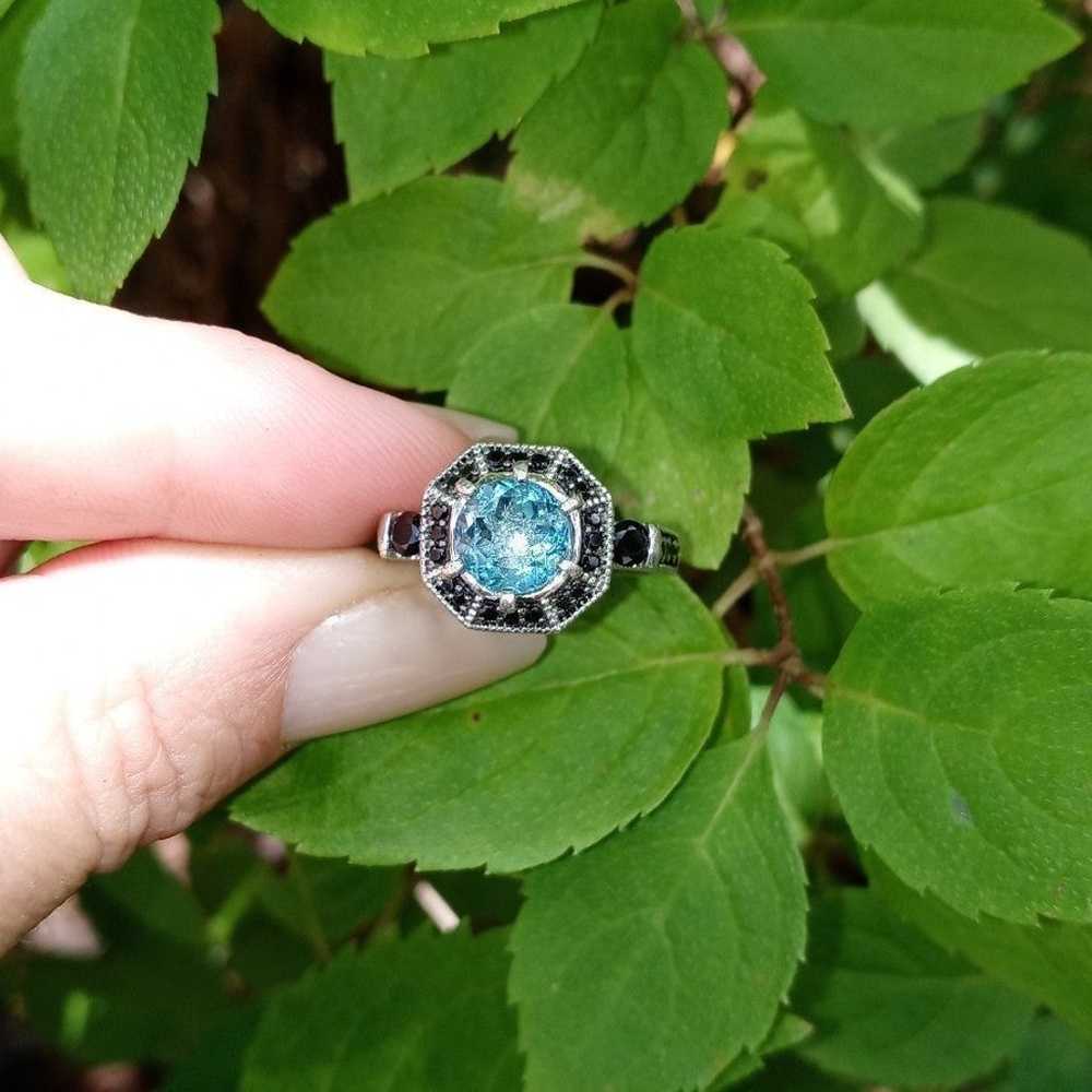 Apatite and Black Spinel Ring - image 6