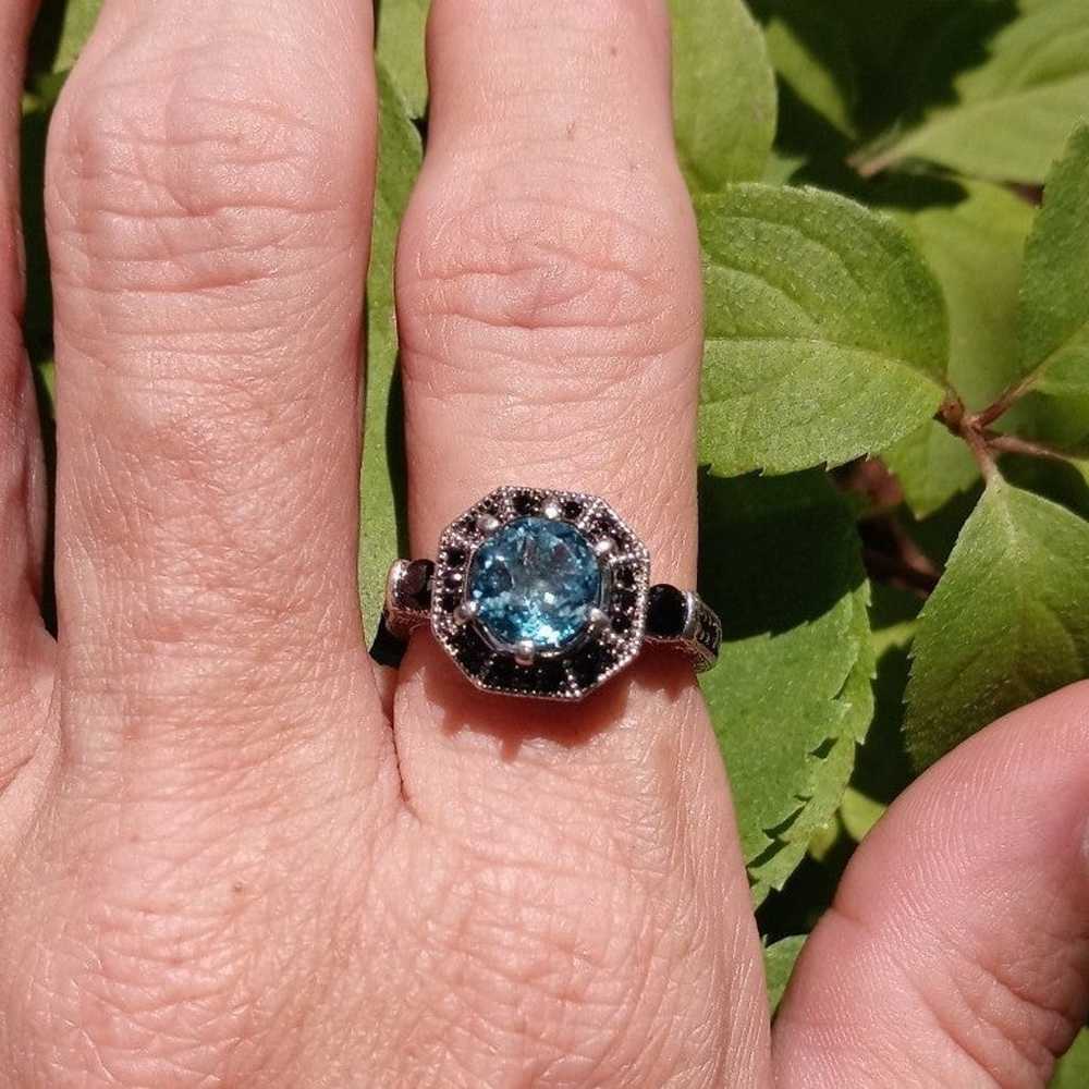 Apatite and Black Spinel Ring - image 8