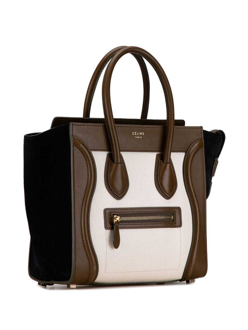 Céline Pre-Owned 2014 Micro Tricolor Luggage Tote… - image 3