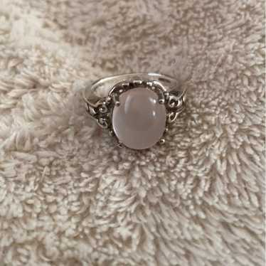 Vintage Rose Quartz Ring Sz. 8 - image 1