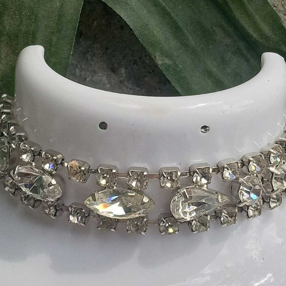 Eisenberg Ice Crystal Clear Rhinestones Signed Vi… - image 3