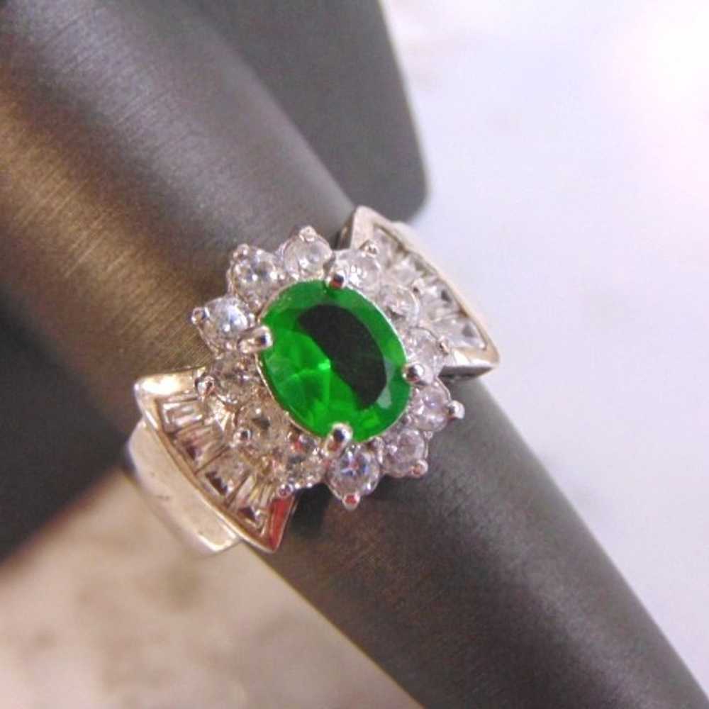 Womens Vintage Estate Sterling Silver Diopside Co… - image 2