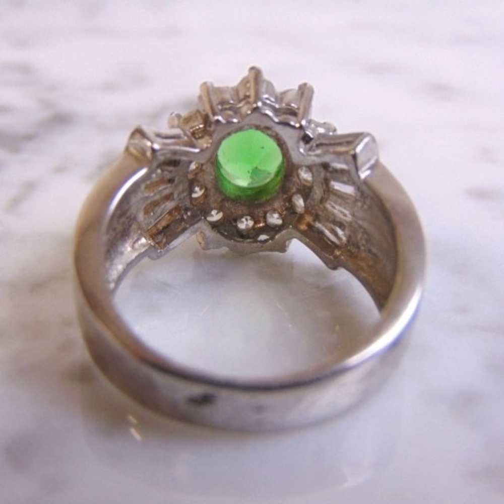 Womens Vintage Estate Sterling Silver Diopside Co… - image 4