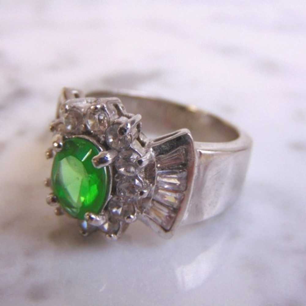 Womens Vintage Estate Sterling Silver Diopside Co… - image 5