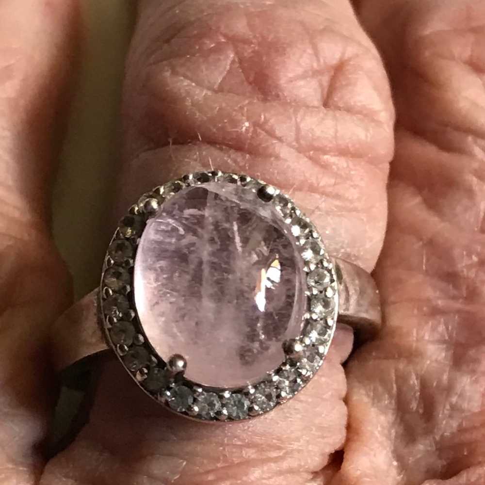 Vintage Rose Quartz Ring - image 4