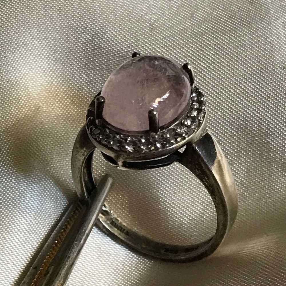 Vintage Rose Quartz Ring - image 8