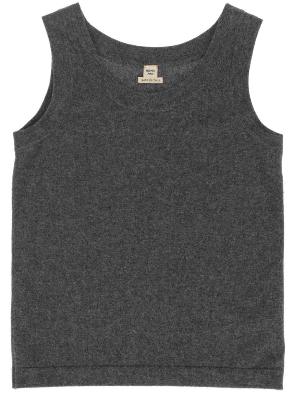 Hermès Pre-Owned 2010s cashmere tank top - Grey - image 1