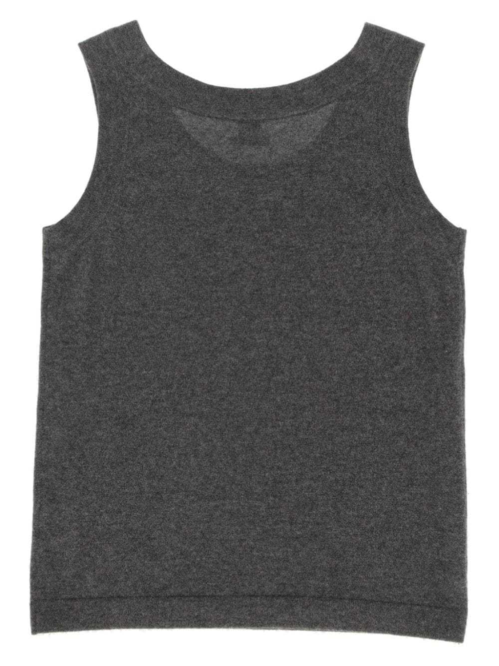 Hermès Pre-Owned 2010s cashmere tank top - Grey - image 2