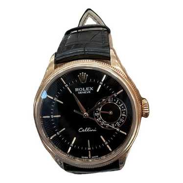 Rolex Cellini pink gold watch